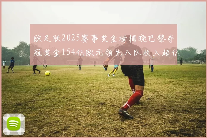 欧足联2025赛事奖金榜揭晓巴黎夺冠奖金154亿欧元领先八队收入超亿